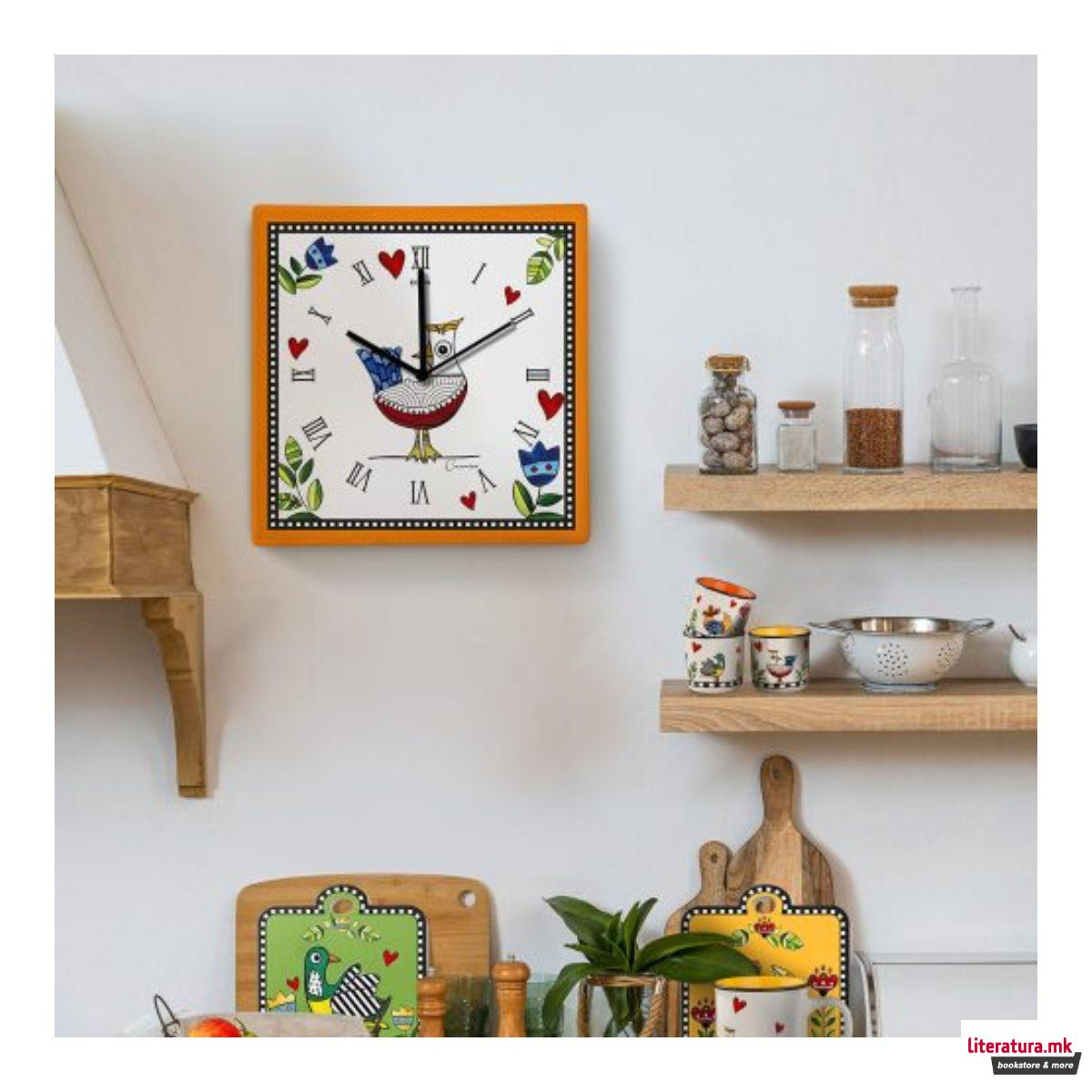 Ѕиден часовник, Cocoricò Orange, 31 x 31 cm 