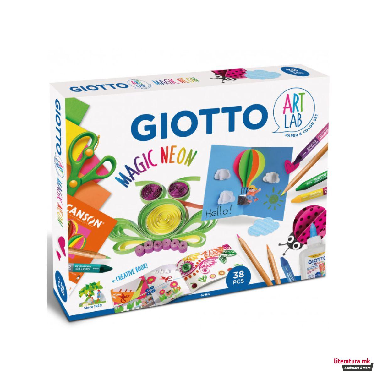 Креативен сет, Giotto Art Lab - Magic Neon 