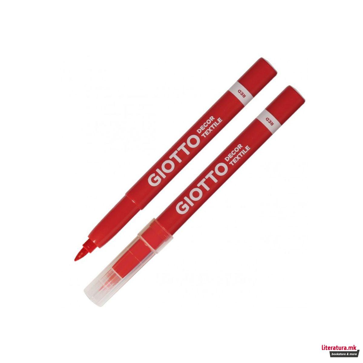 Сет фломастери за текстил, Giotto Décor Textile, 1/6 