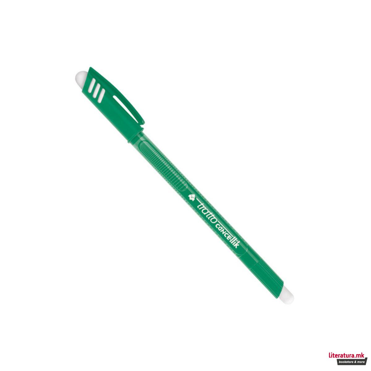 Пенкало пиши-бриши, Tratto Cancellik - зелено 
