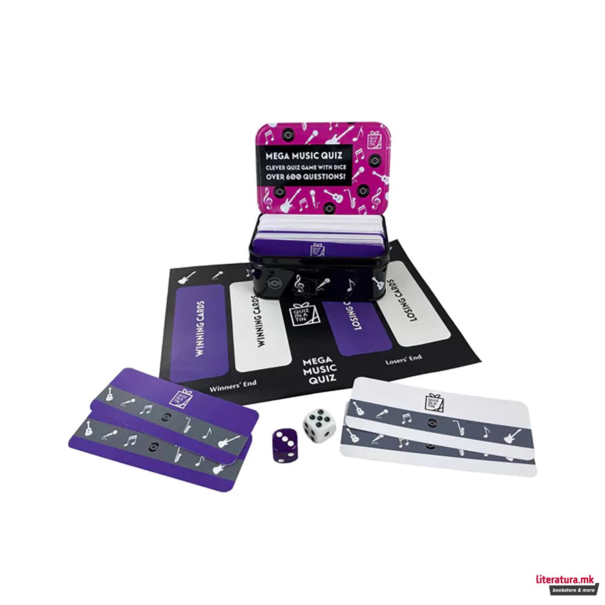 Мини друштвена игра, Apples to Pears - Quiz in a Tin: Mega Music Quiz 