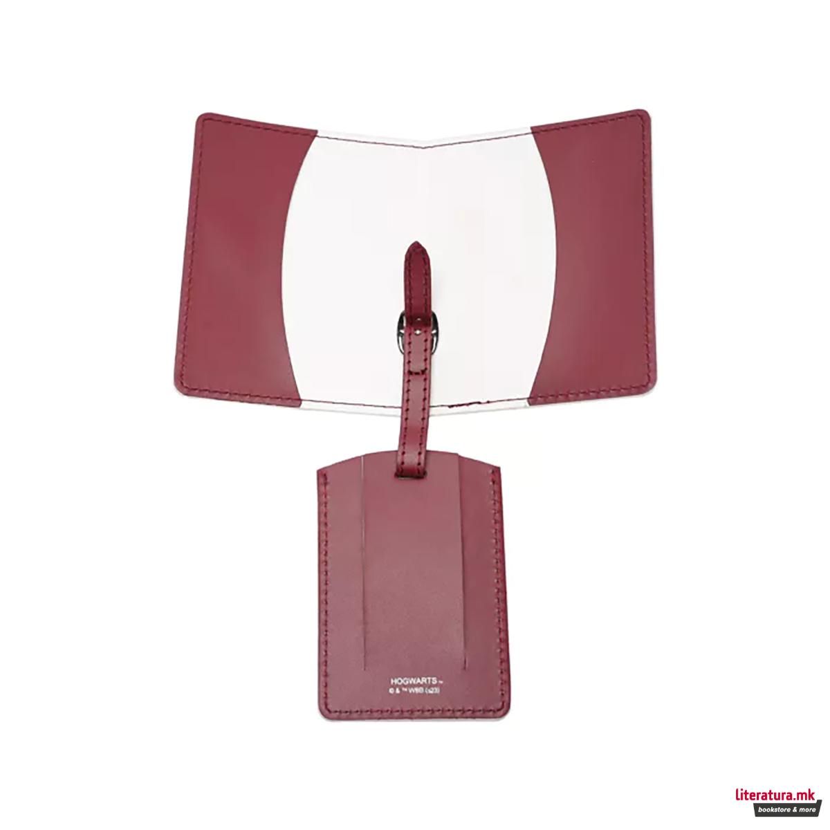 Сет - футрола за пасош и таг за багаж, Harry Potter - Gryffindor 