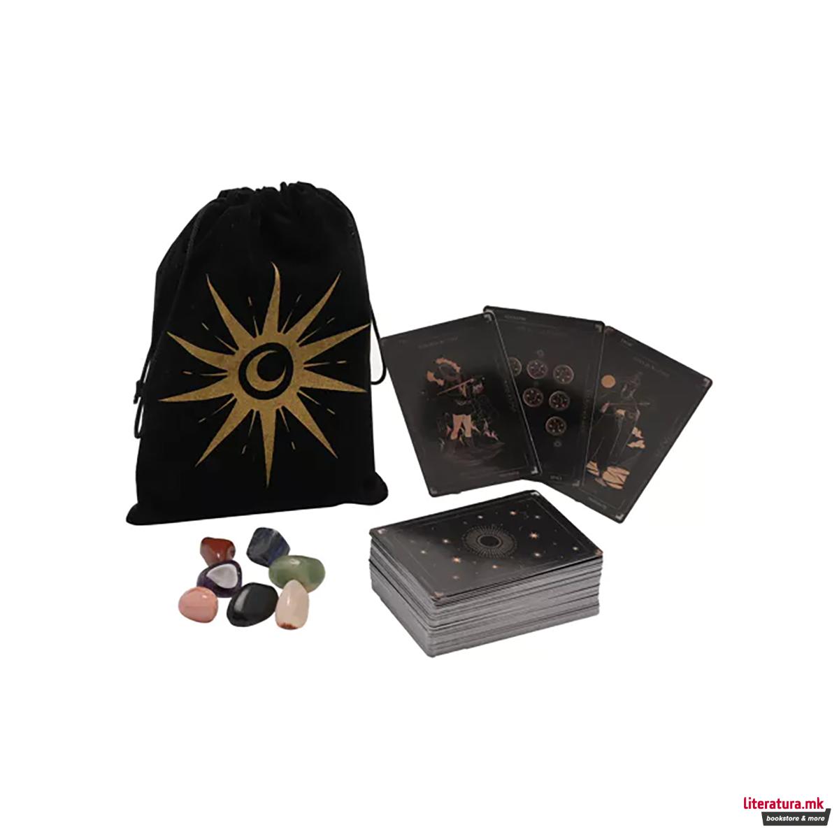 Сет тарот карти и кристали, The Seasonal Gift Co: Hocus Pocus Novelties 