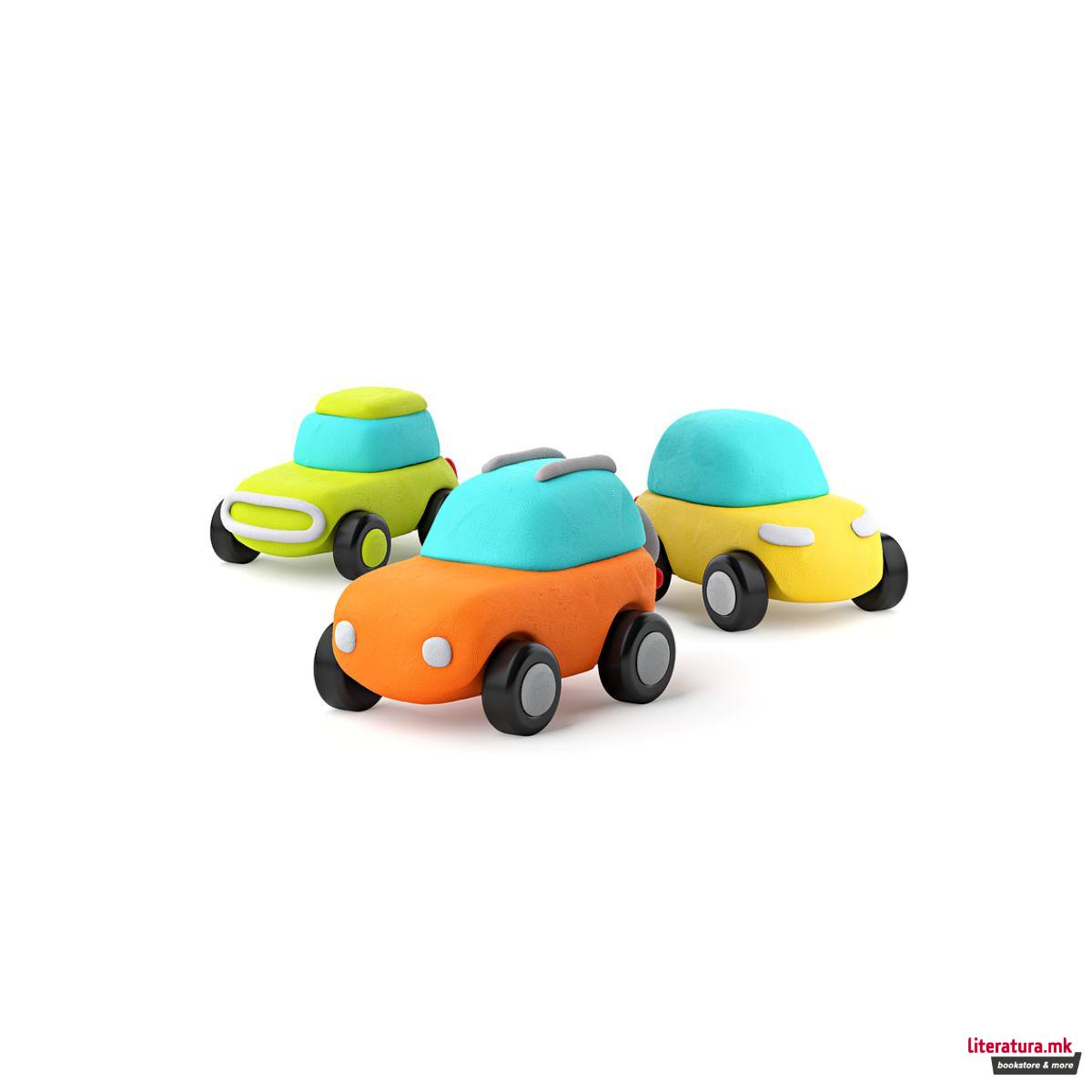 Сет за изработка со глина, Motors - Eco Cars 