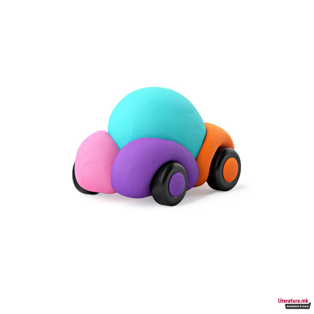 Сет за изработка со глина, Motors - Happy Cars 