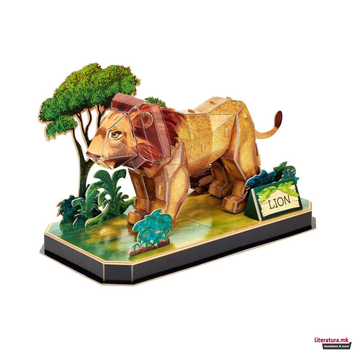 3D сложувалка, Cubic Fun - Animal Pals: Lion, 40 парчиња 