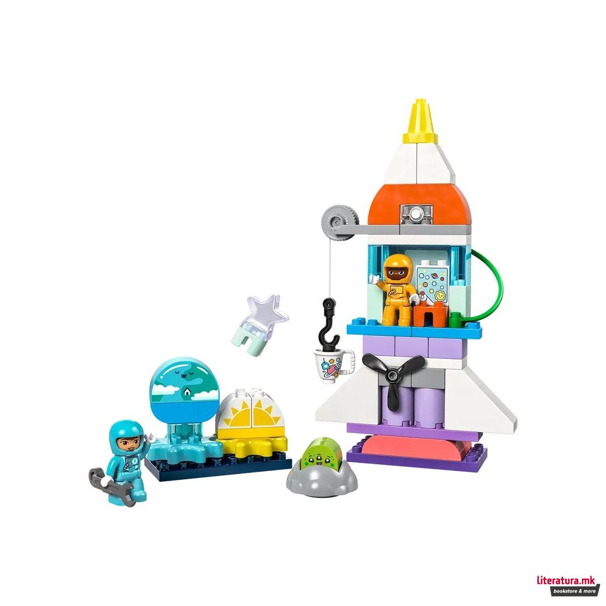 LEGO коцки, Duplo: Space - 3in1 Space Shuttle Adventure 