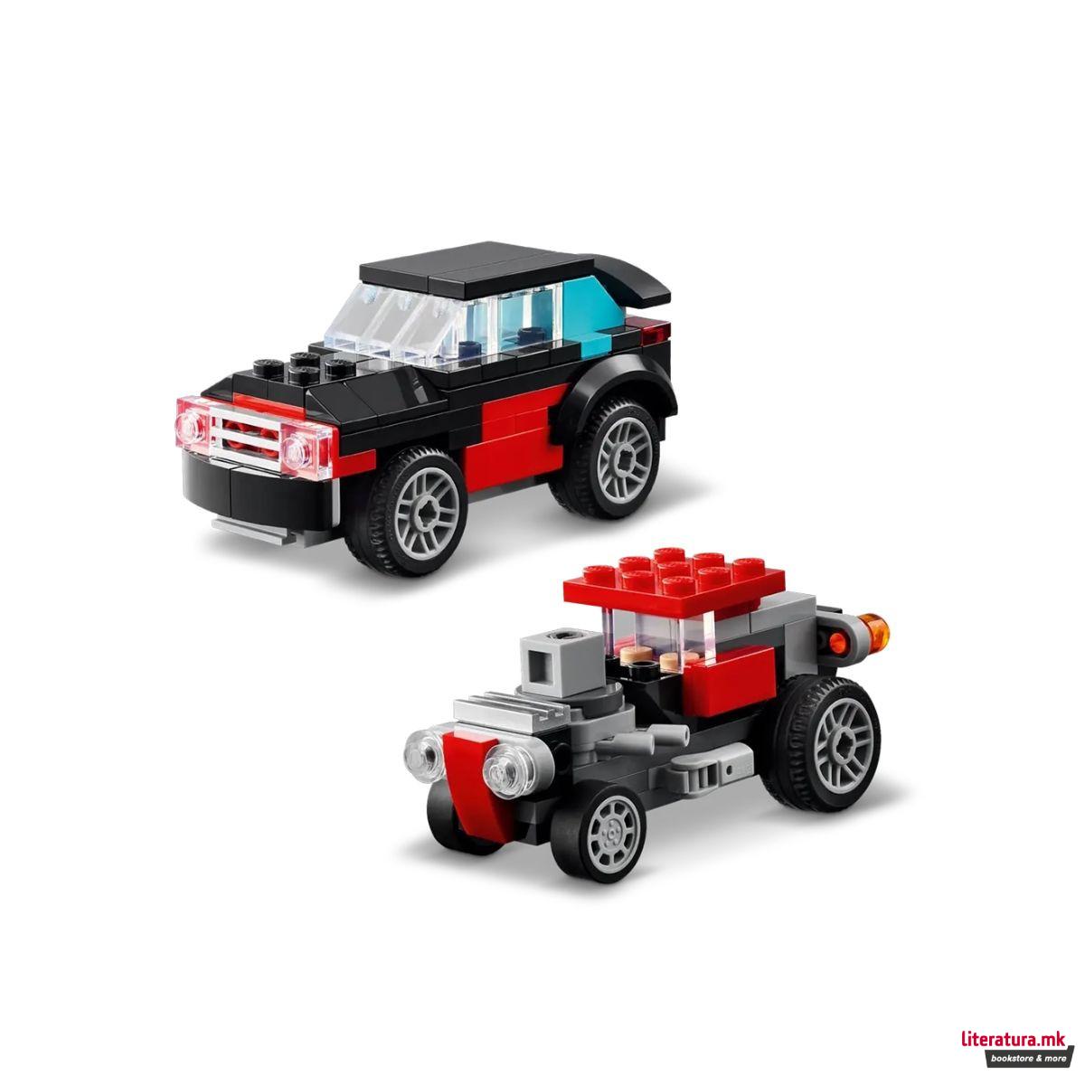 LEGO коцки, Creator 3 in 1, Flatbed Truck with Helicopter 
