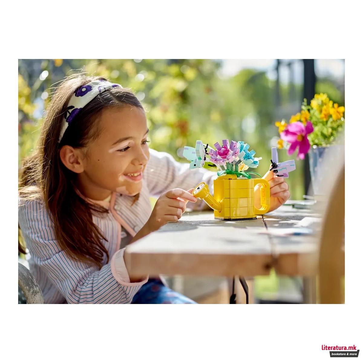 LEGO коцки, Creator 3 in 1, Flowers in Watering Can 