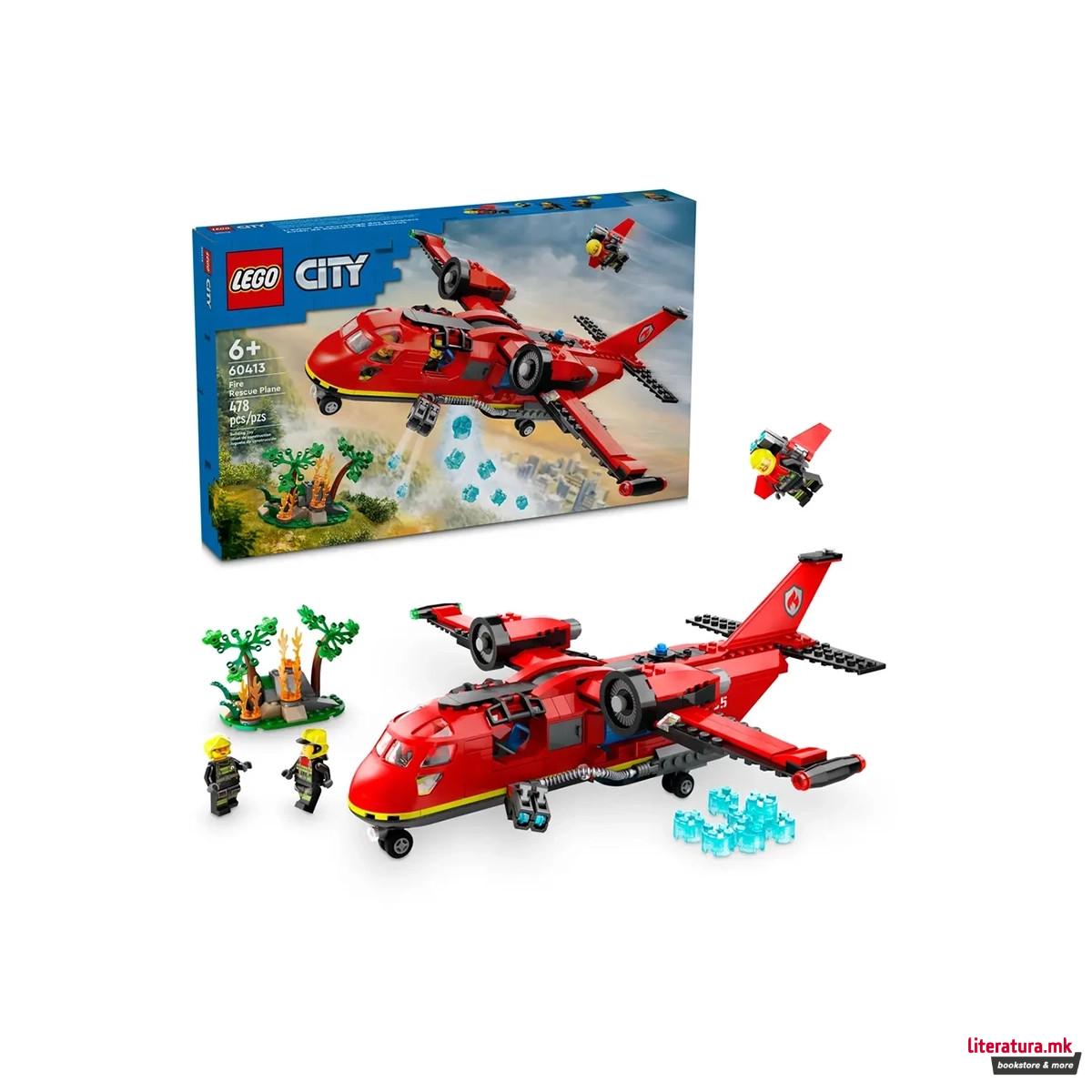 LEGO коцки, City, Fire Rescue Plane 