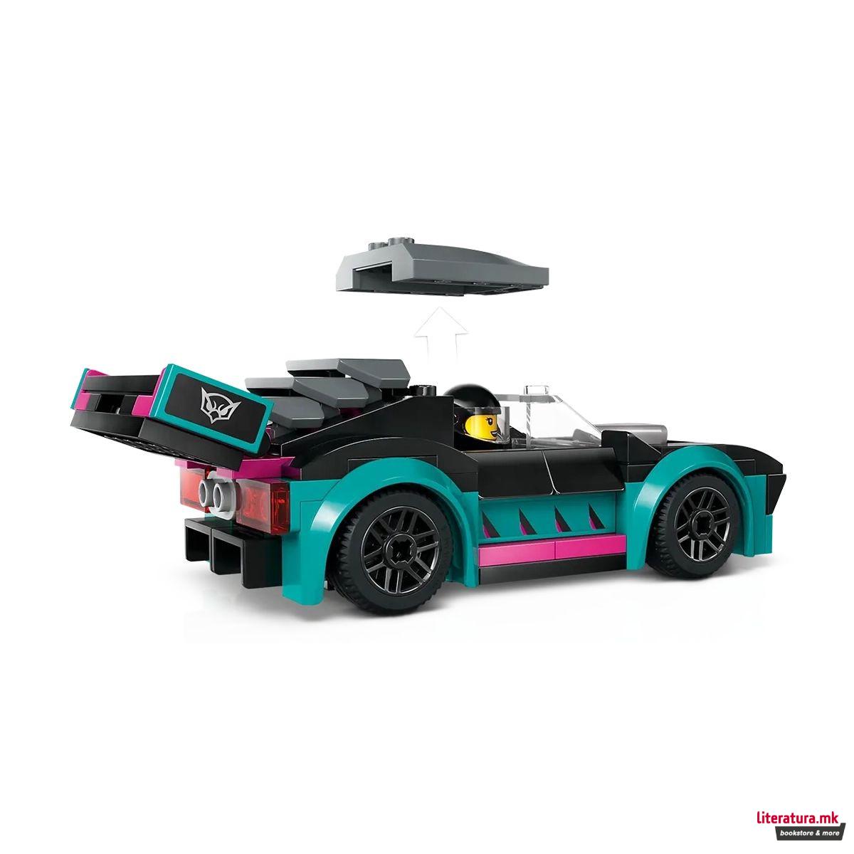 LEGO коцки, City, Race Car and Car Carrier Truck 