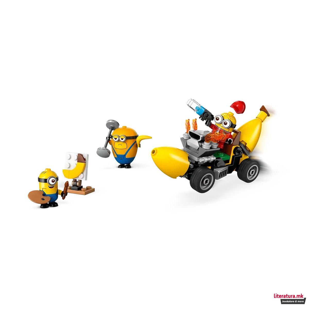 LEGO коцки, Despicable Me 4 - Minions and Banana Car 