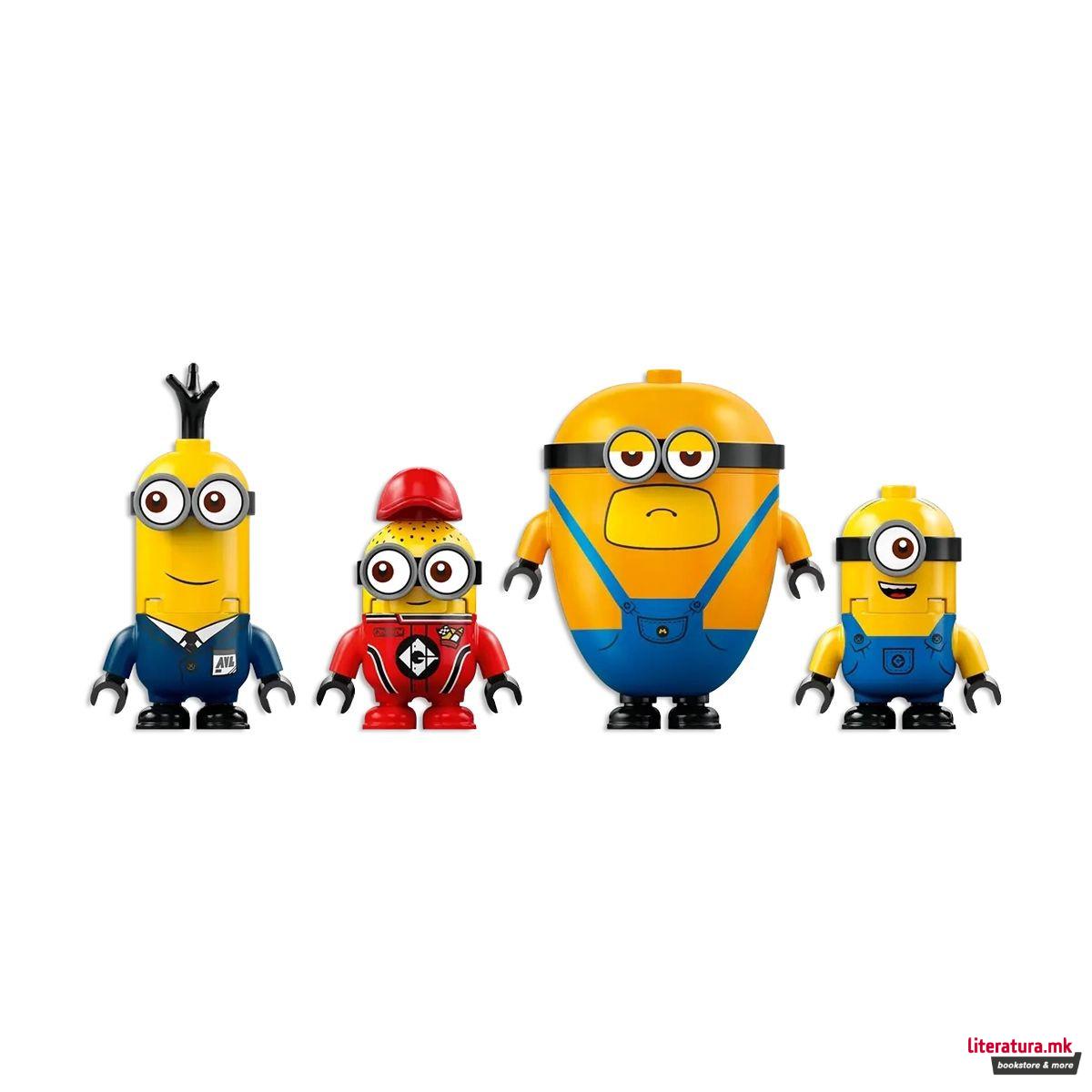 LEGO коцки, Despicable Me 4 - Minions and Banana Car 