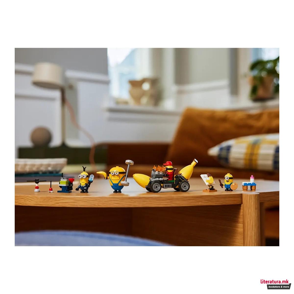 LEGO коцки, Despicable Me 4 - Minions and Banana Car 