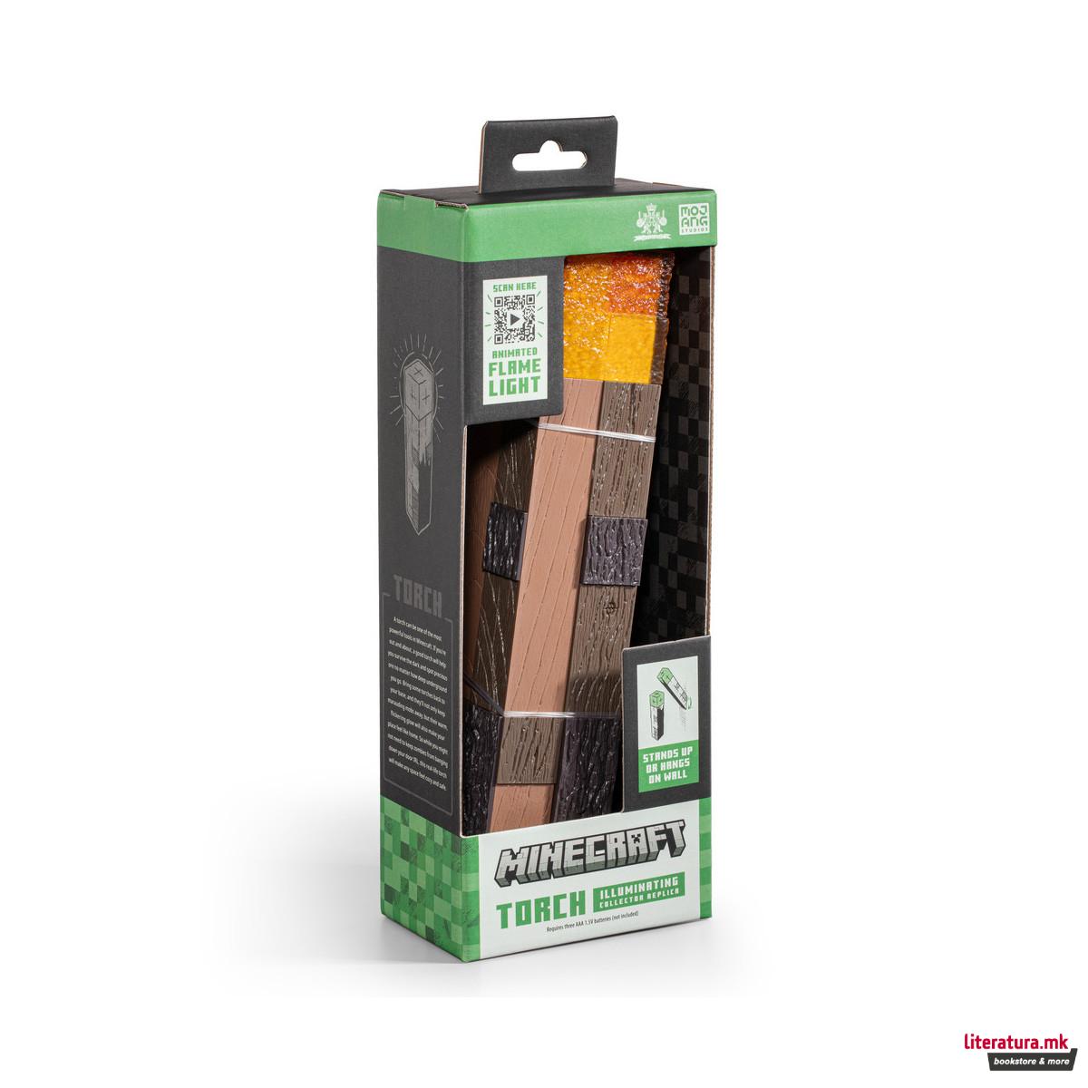 Колекционерска фигура, Minecraft - Illuminating Torch (Replica) 