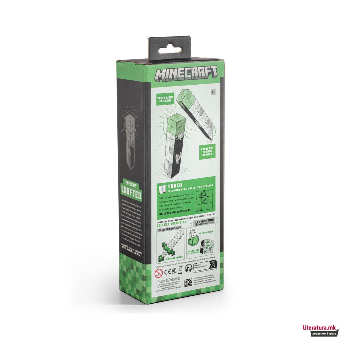 Колекционерска фигура, Minecraft - Illuminating Torch (Replica) 