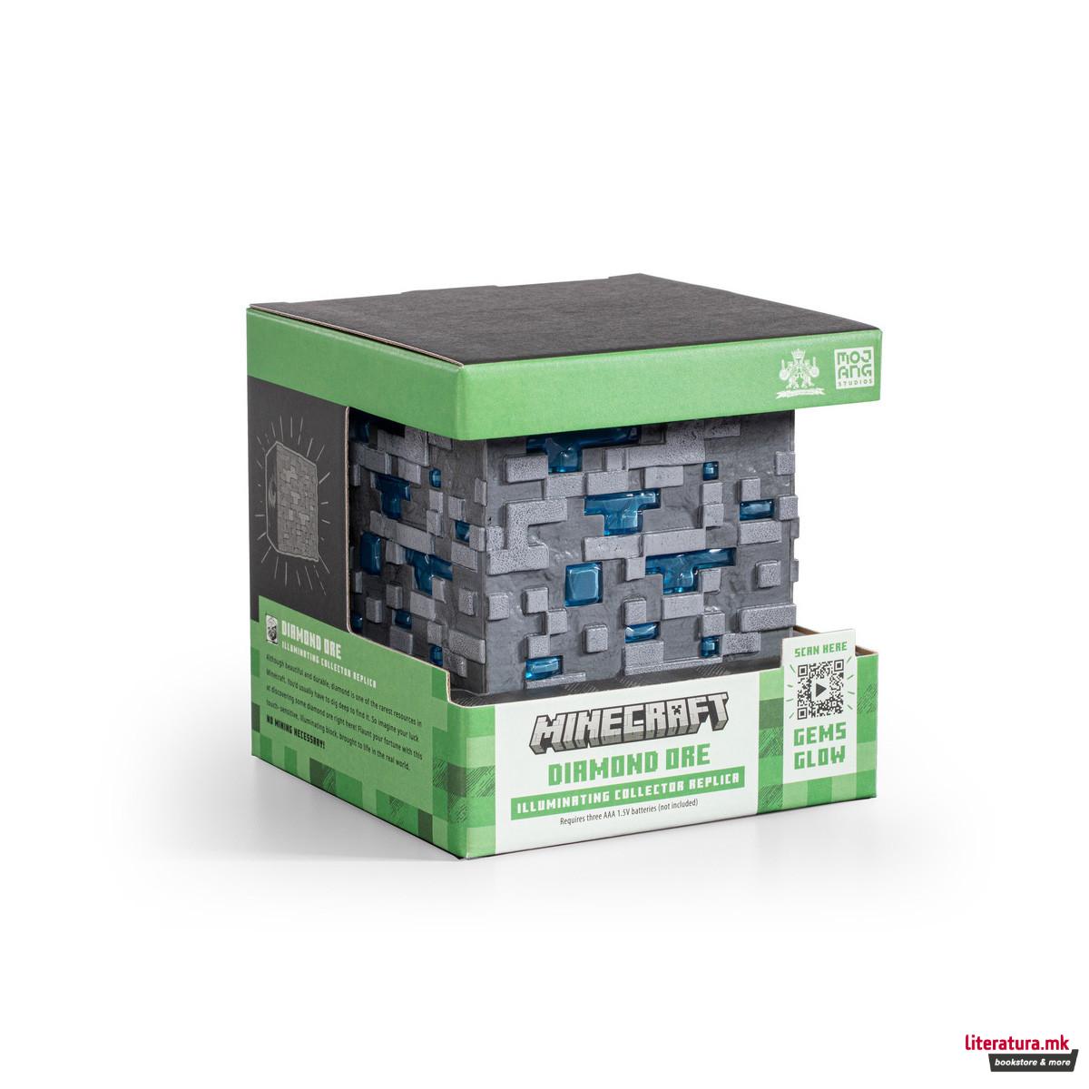 Колекционерска фигура, Minecraft - Illuminating Diamond Ore (Replica) 