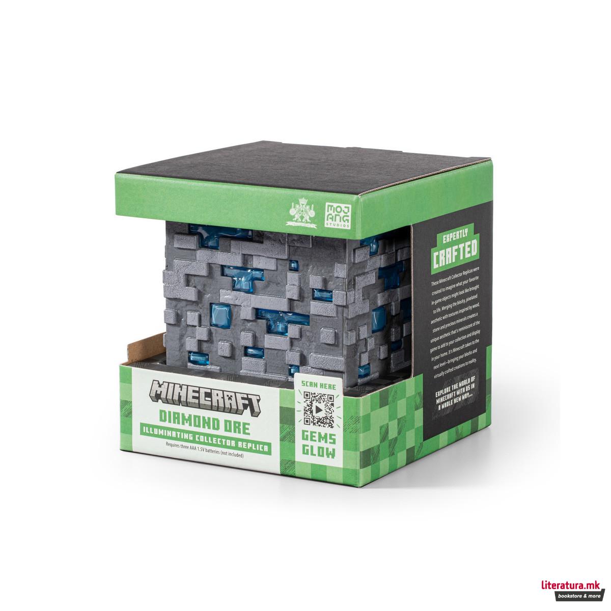 Колекционерска фигура, Minecraft - Illuminating Diamond Ore (Replica) 