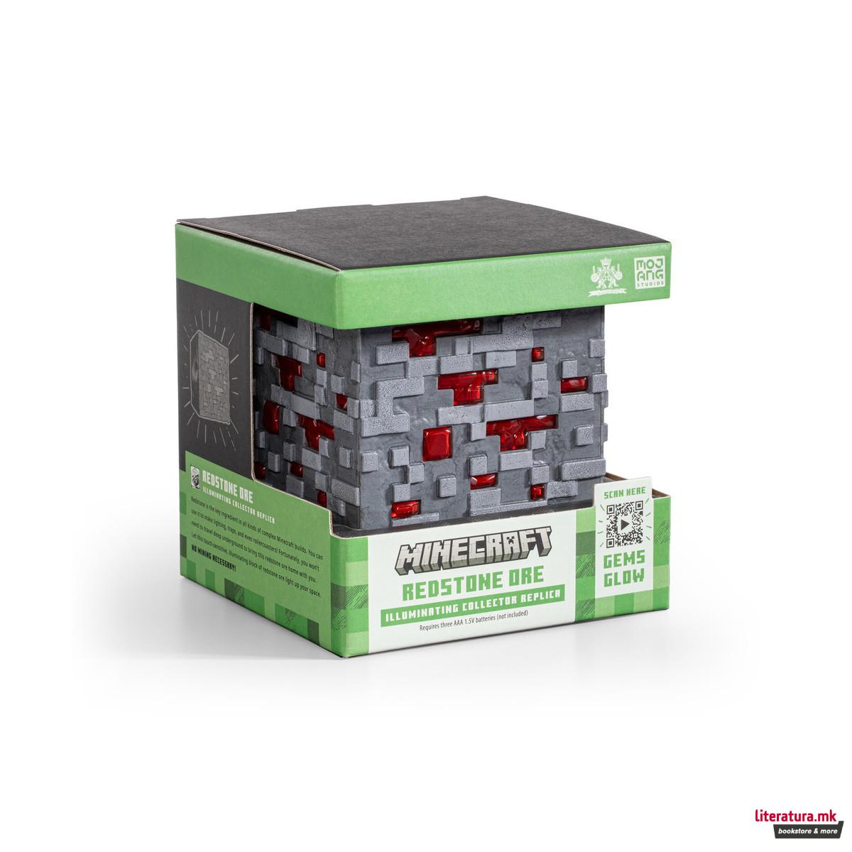 Колекционерска фигура, Minecraft - Illuminating Redstone Ore (Replica) 