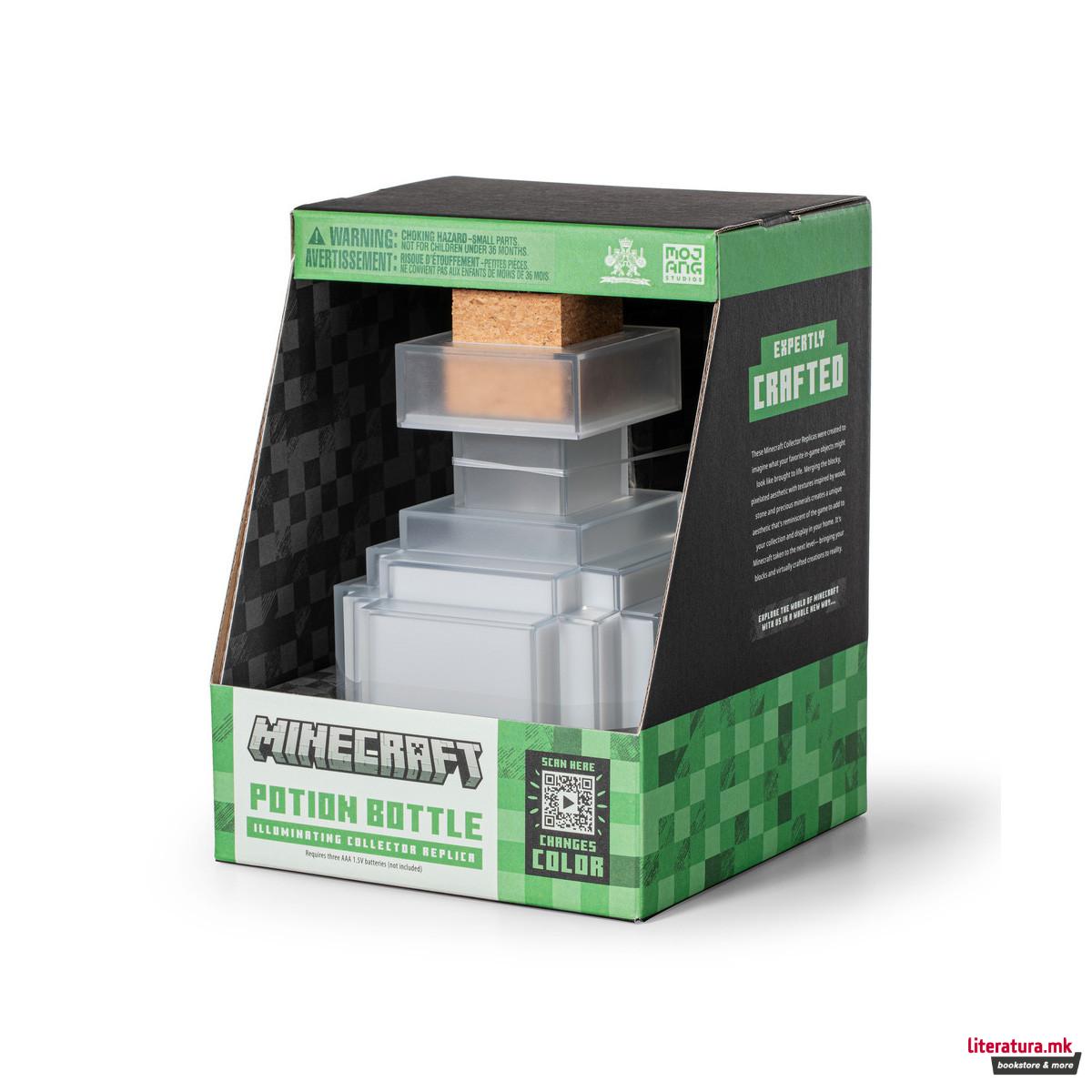 Колекционерска фигура, Minecraft - Illuminating Potion Bottle (Replica) 