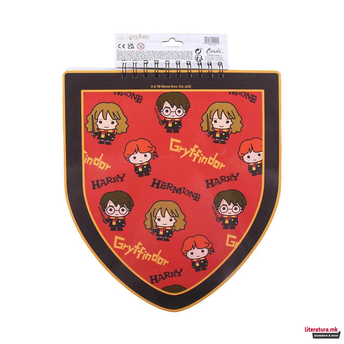 Сет - тетратка со стикери и боички, Colores - Harry Potter 