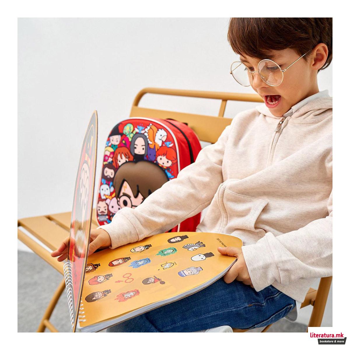 Сет - тетратка со стикери и боички, Colores - Harry Potter 