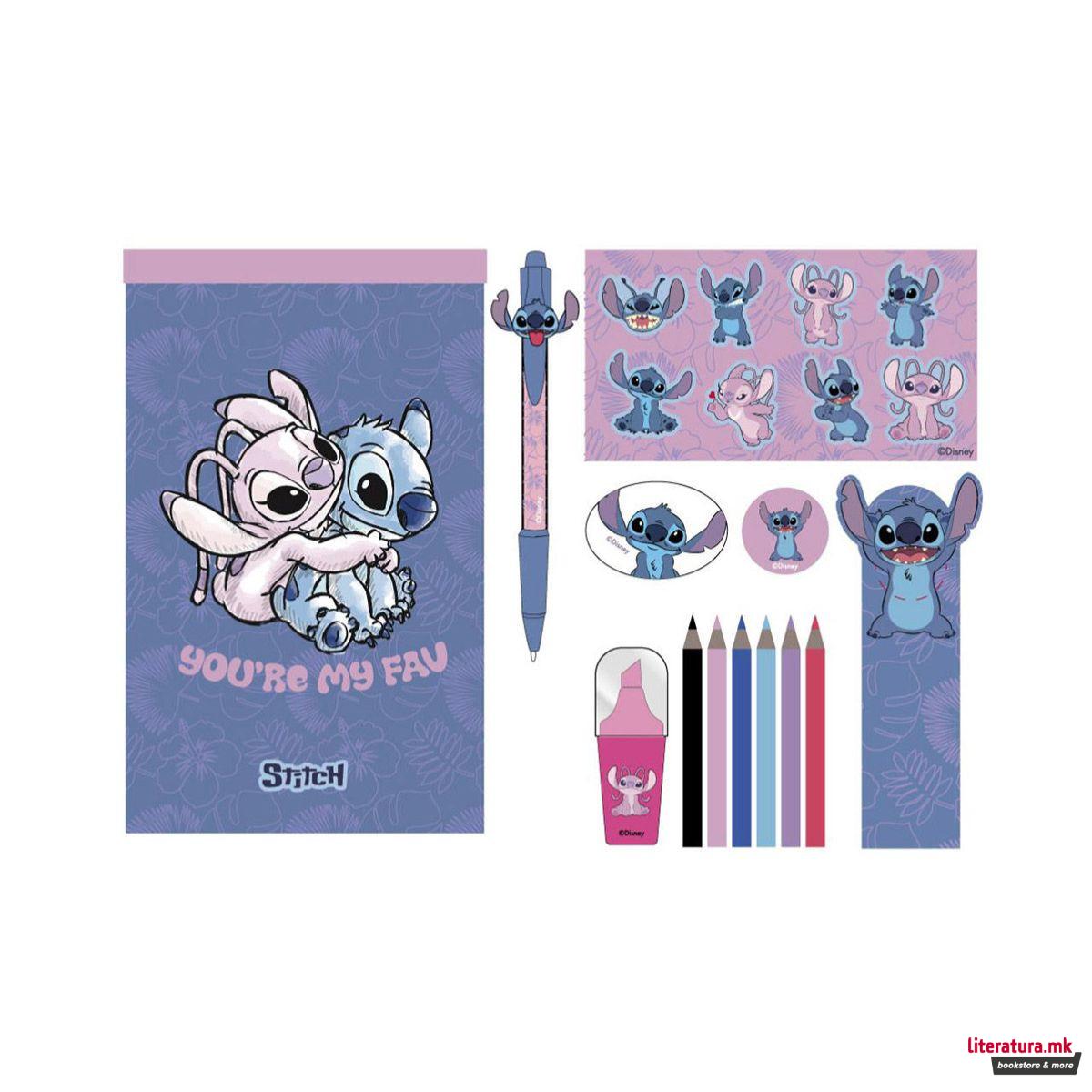 Сет за пишување и цртање, Disney - Stitch 