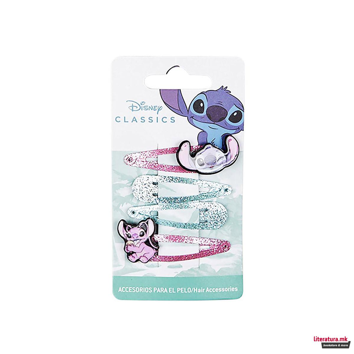 Сет шноли за коса, Disney Stitch, 1/4 