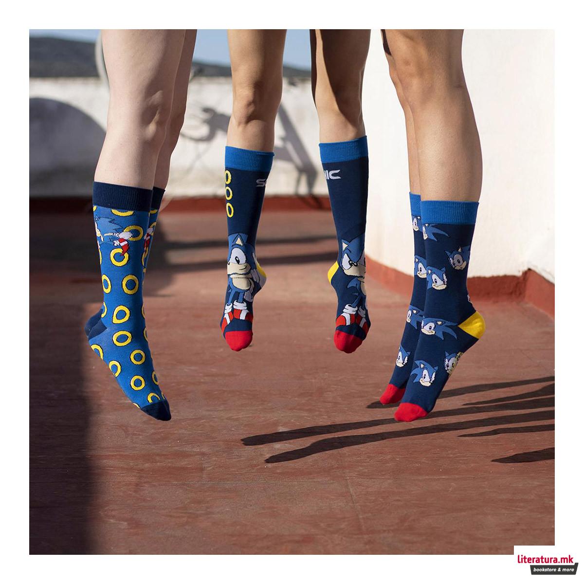 Сет од 3 пара чорапи, Sonic The Hedgehog (36-41) 