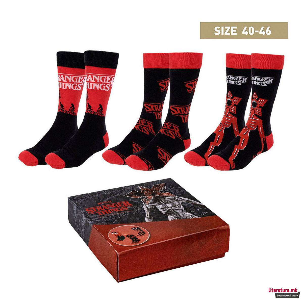 Сет од 3 пара чорапи, Stranger Things (40-46) 