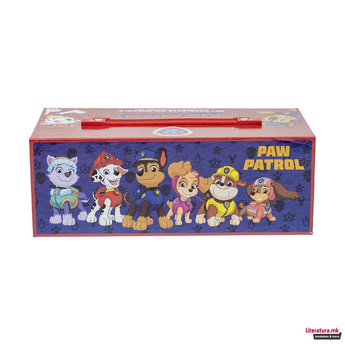 Сет за цртање и боење - куферче, Paw Patrol 