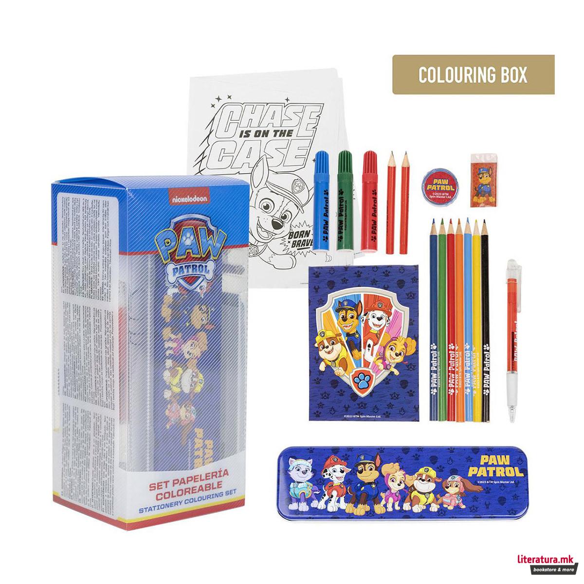 Сет за пишување и цртање - кутија, Paw Patrol 