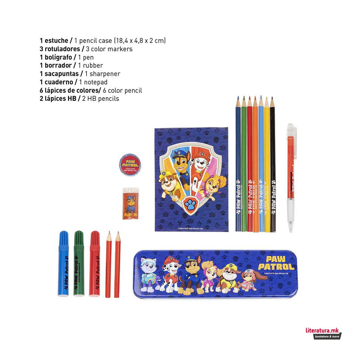 Сет за пишување и цртање - кутија, Paw Patrol 