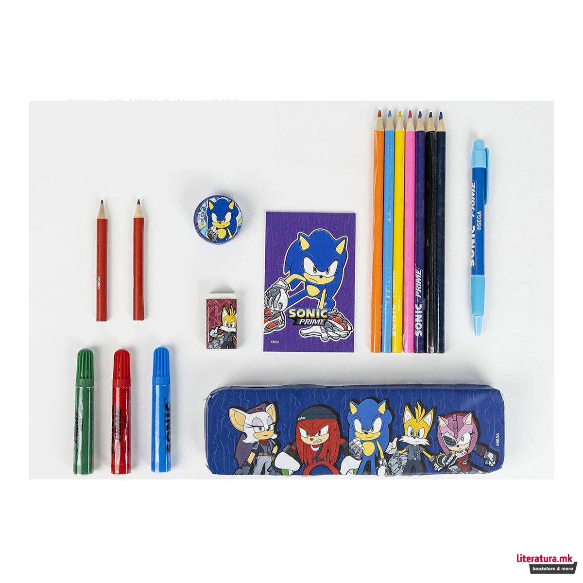 Сет за пишување и цртање - кутија, Sonic The Hedgehog 