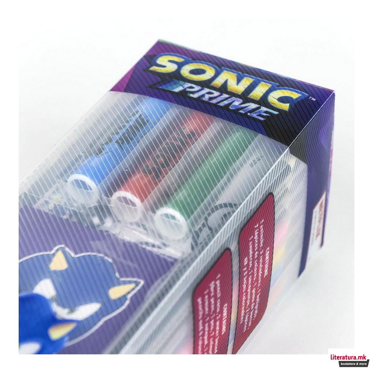 Сет за пишување и цртање - кутија, Sonic The Hedgehog 