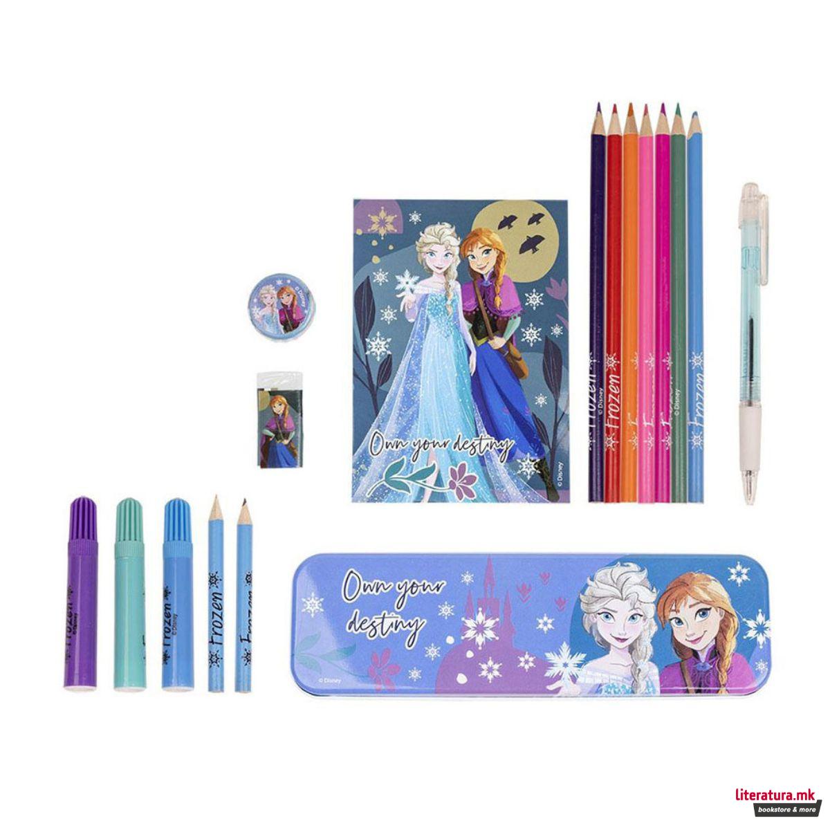 Сет за пишување и цртање - кутија, Disney Frozen 