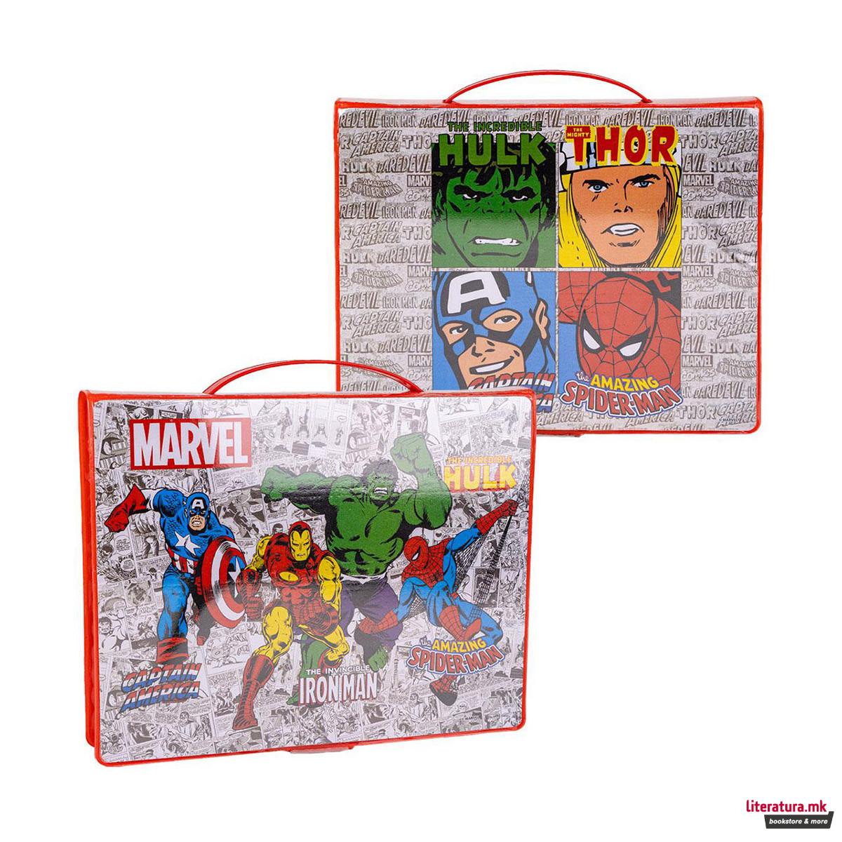 Сет за цртање и боење - кутија, Marvel 