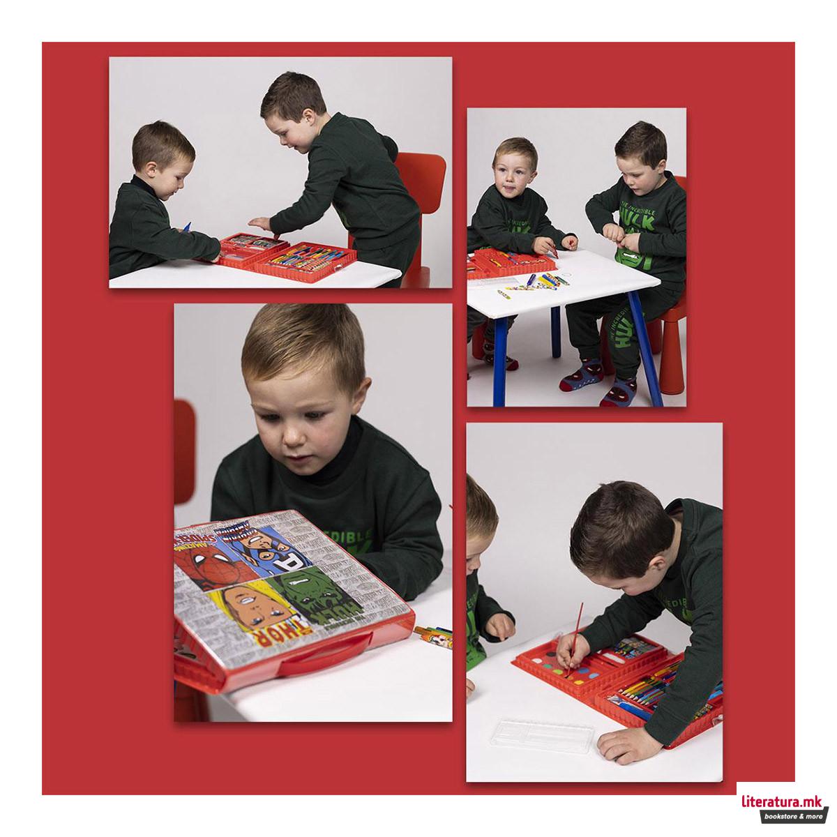 Сет за цртање и боење - кутија, Marvel 