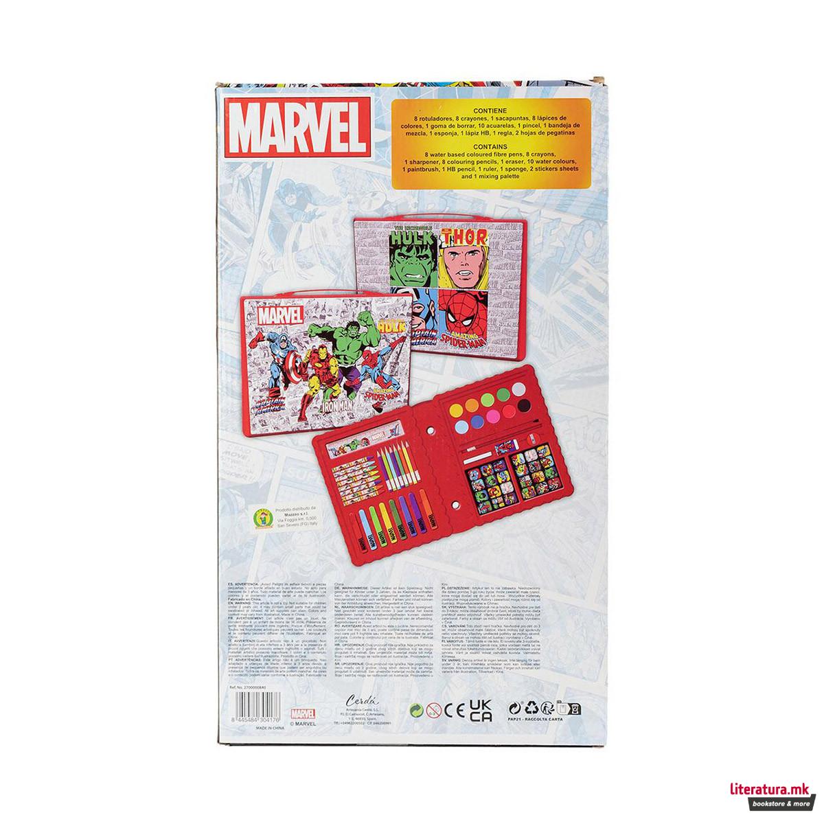 Сет за цртање и боење - кутија, Marvel 