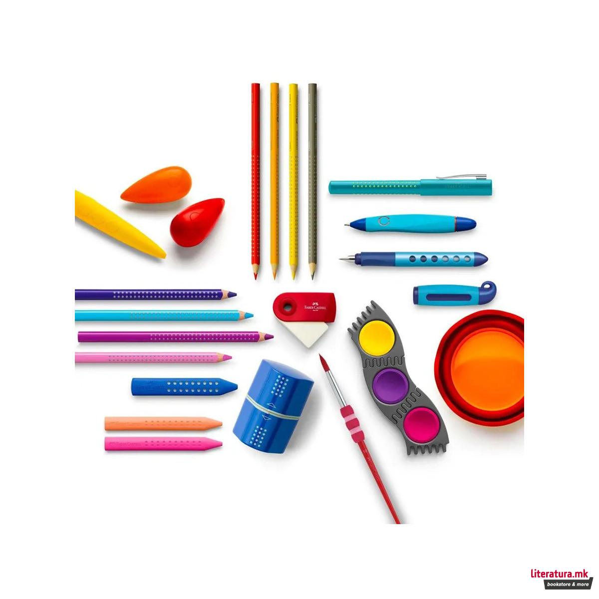 Сет од 12 дрвени боици, Jumbo Grip 