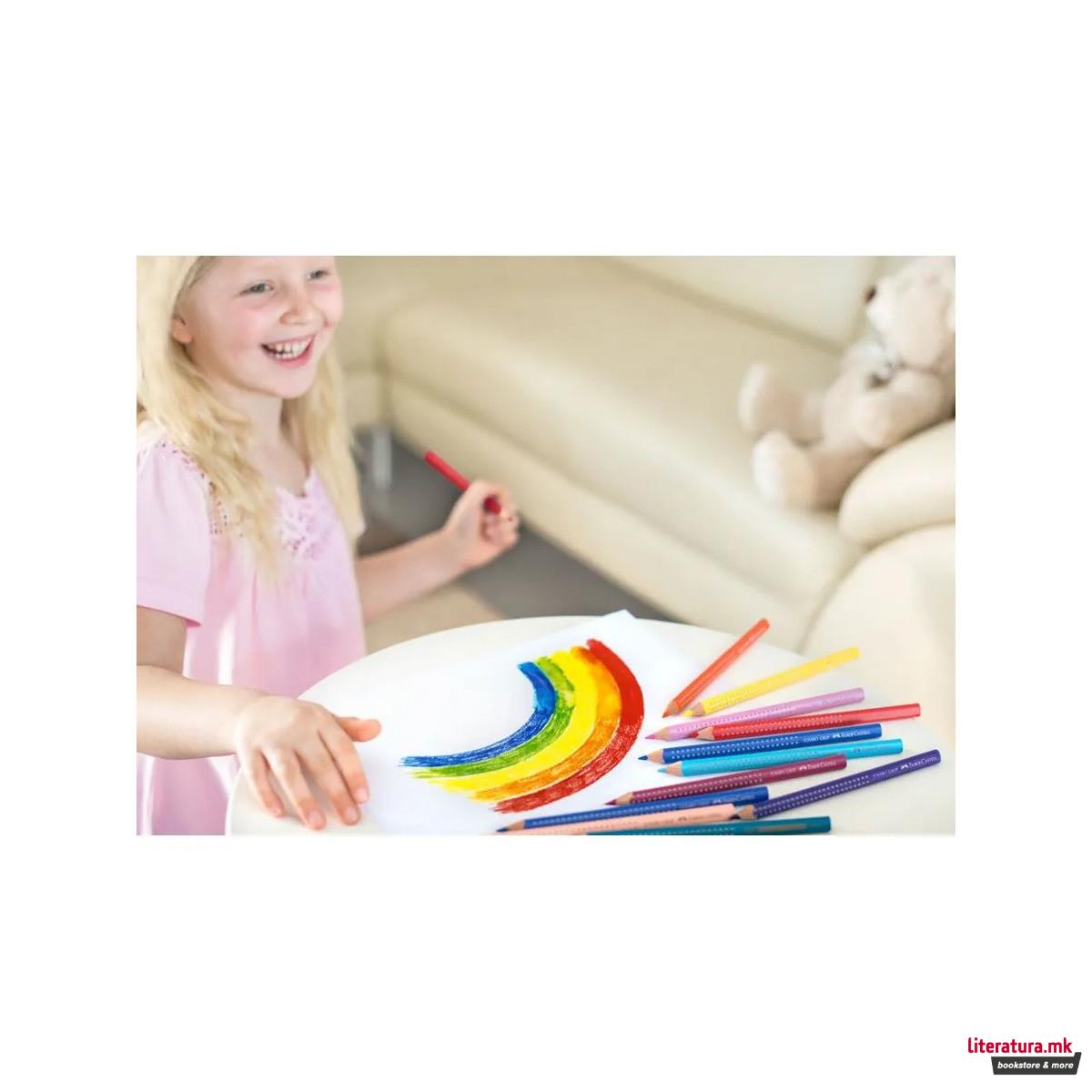 Сет од 12 дрвени боици, Jumbo Grip 