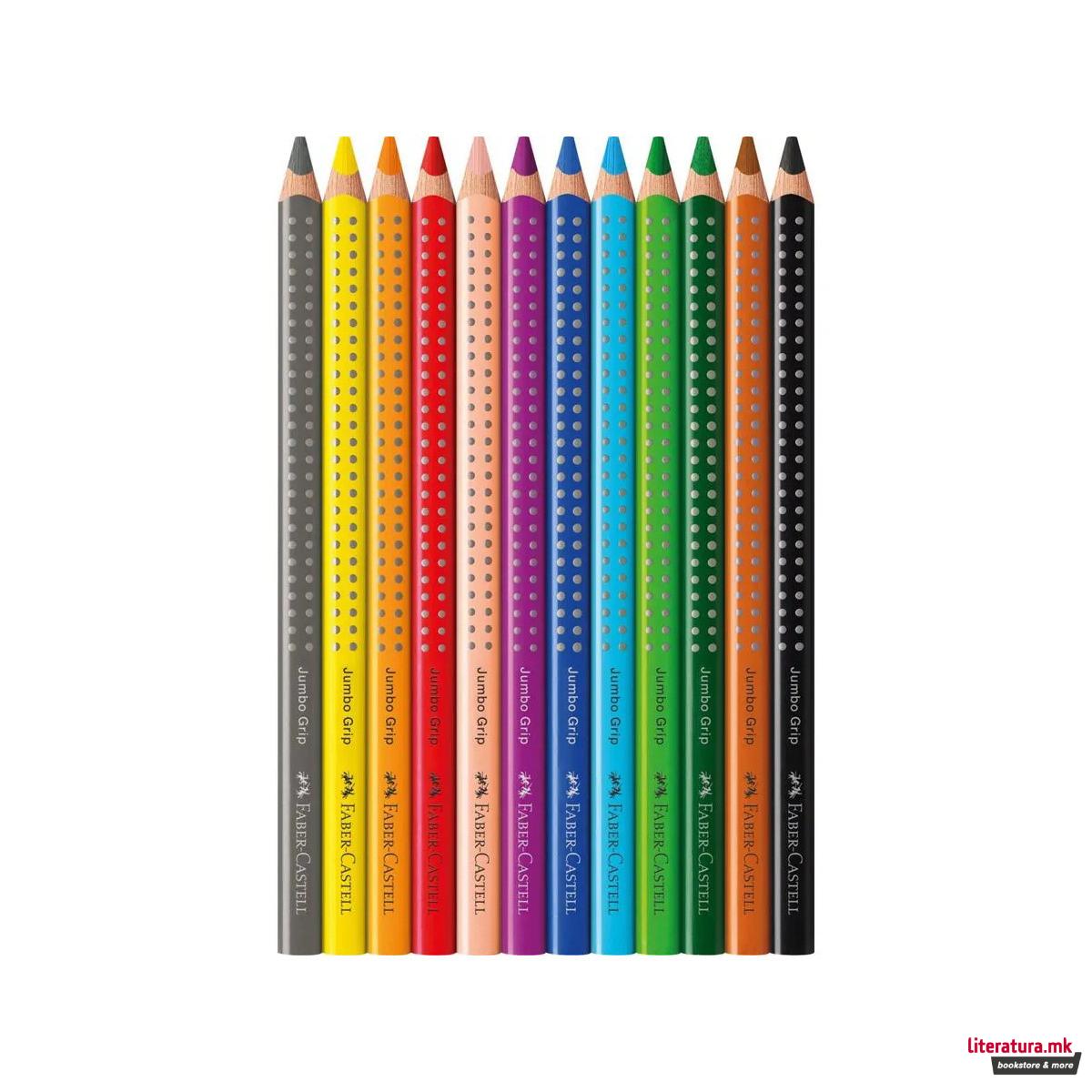 Сет од 12 дрвени боици, Jumbo Grip 