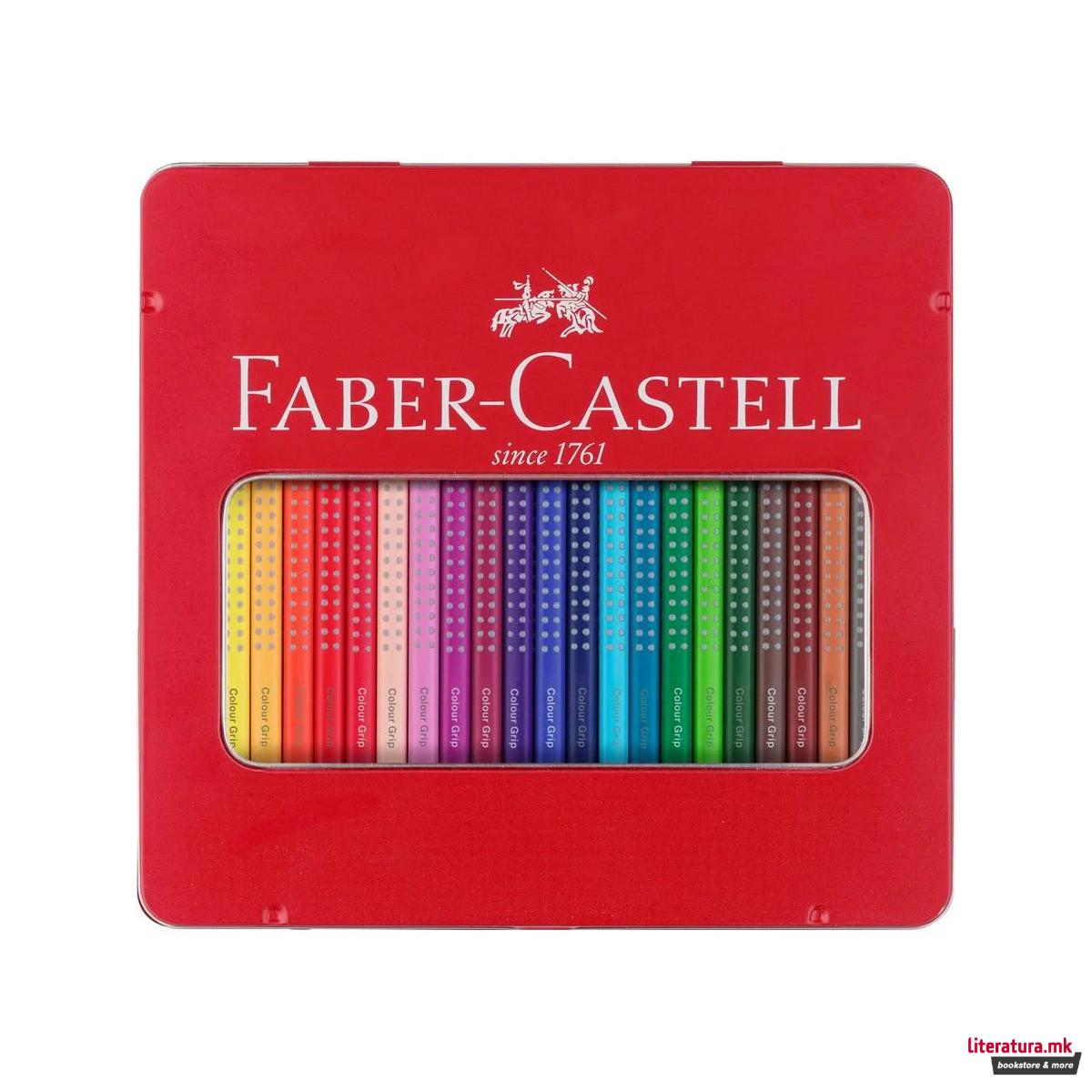 Сет од 24 дрвени боици во метална кутија, Colour Grip 