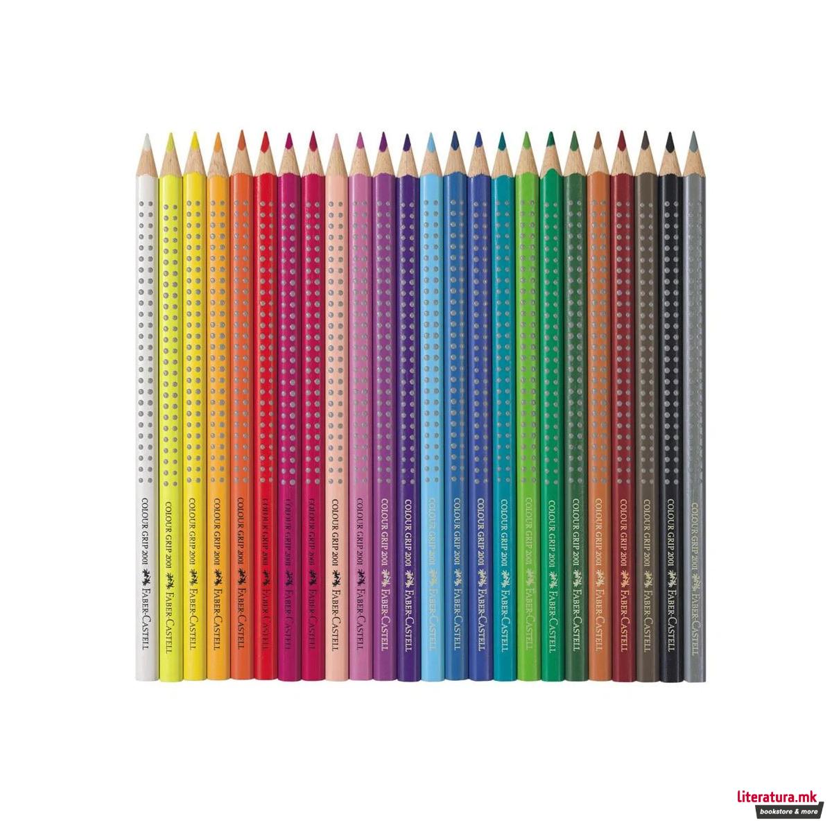 Сет од 24 дрвени боици во метална кутија, Colour Grip 