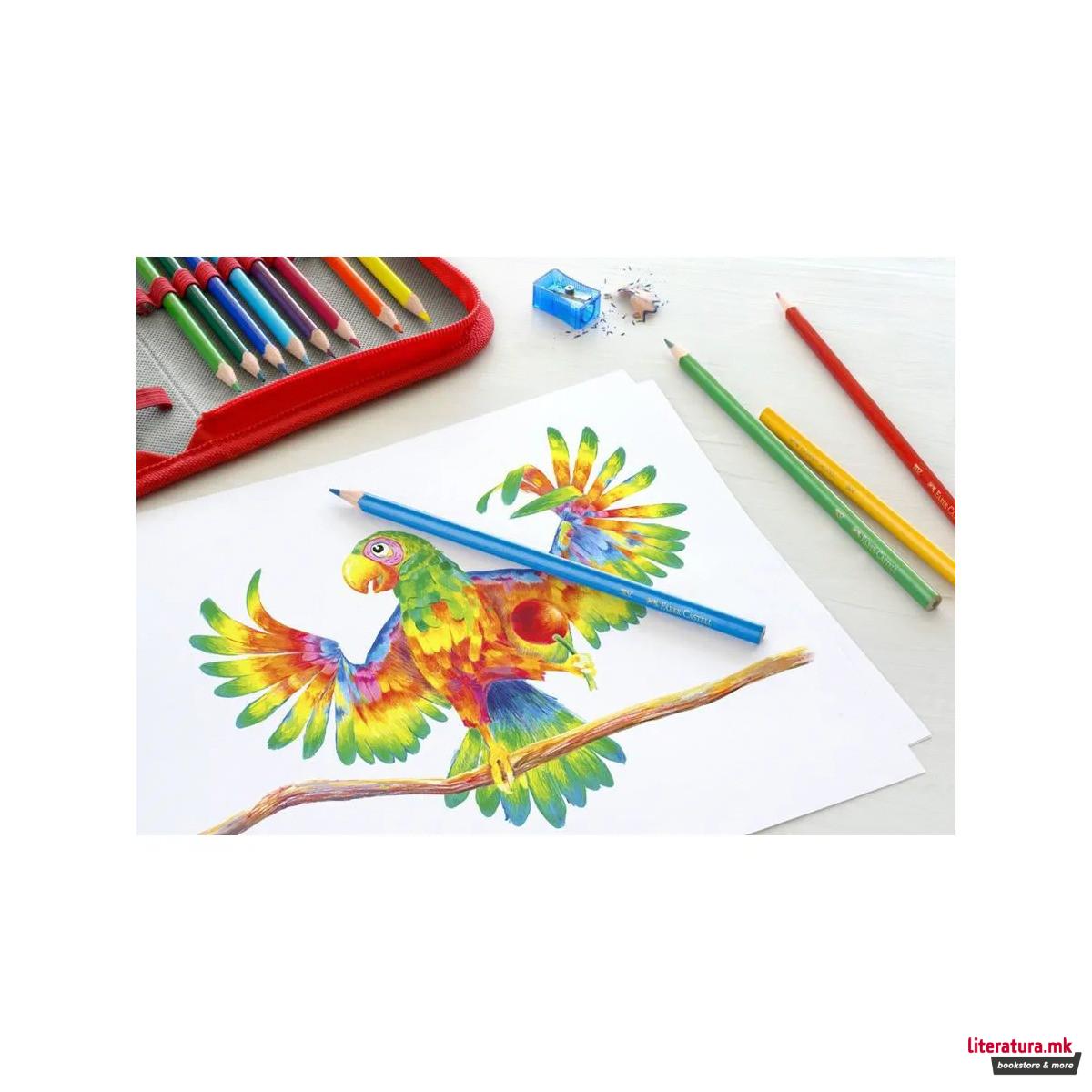 Сет од 12 дрвени боици, Triangular