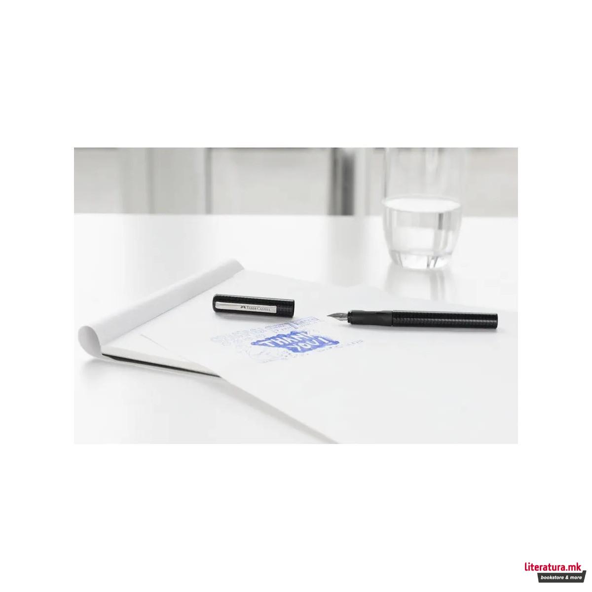 Налив-перо + 6 патрони, School+ Carbon 