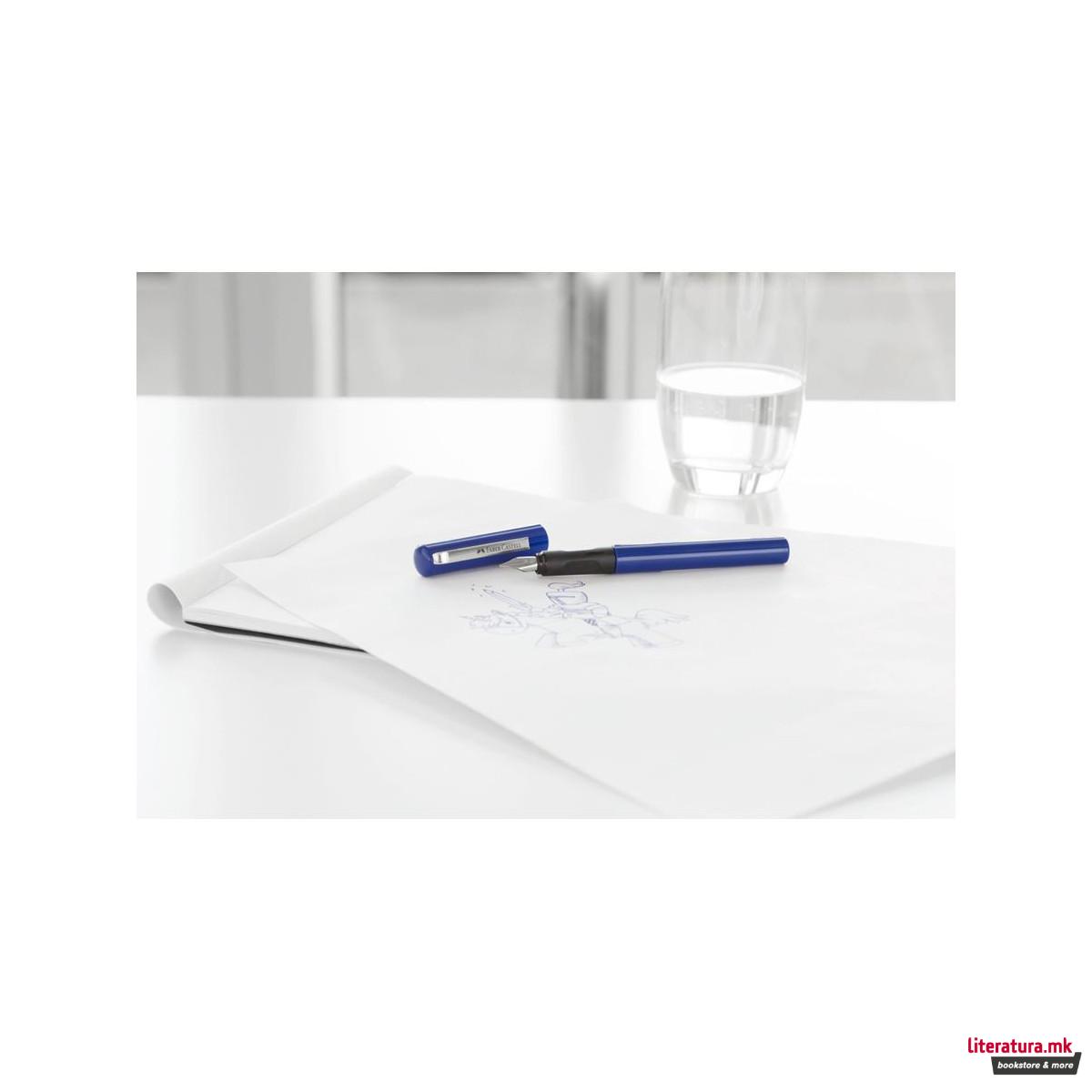 Налив-перо + 6 патрони, School+ Blue 