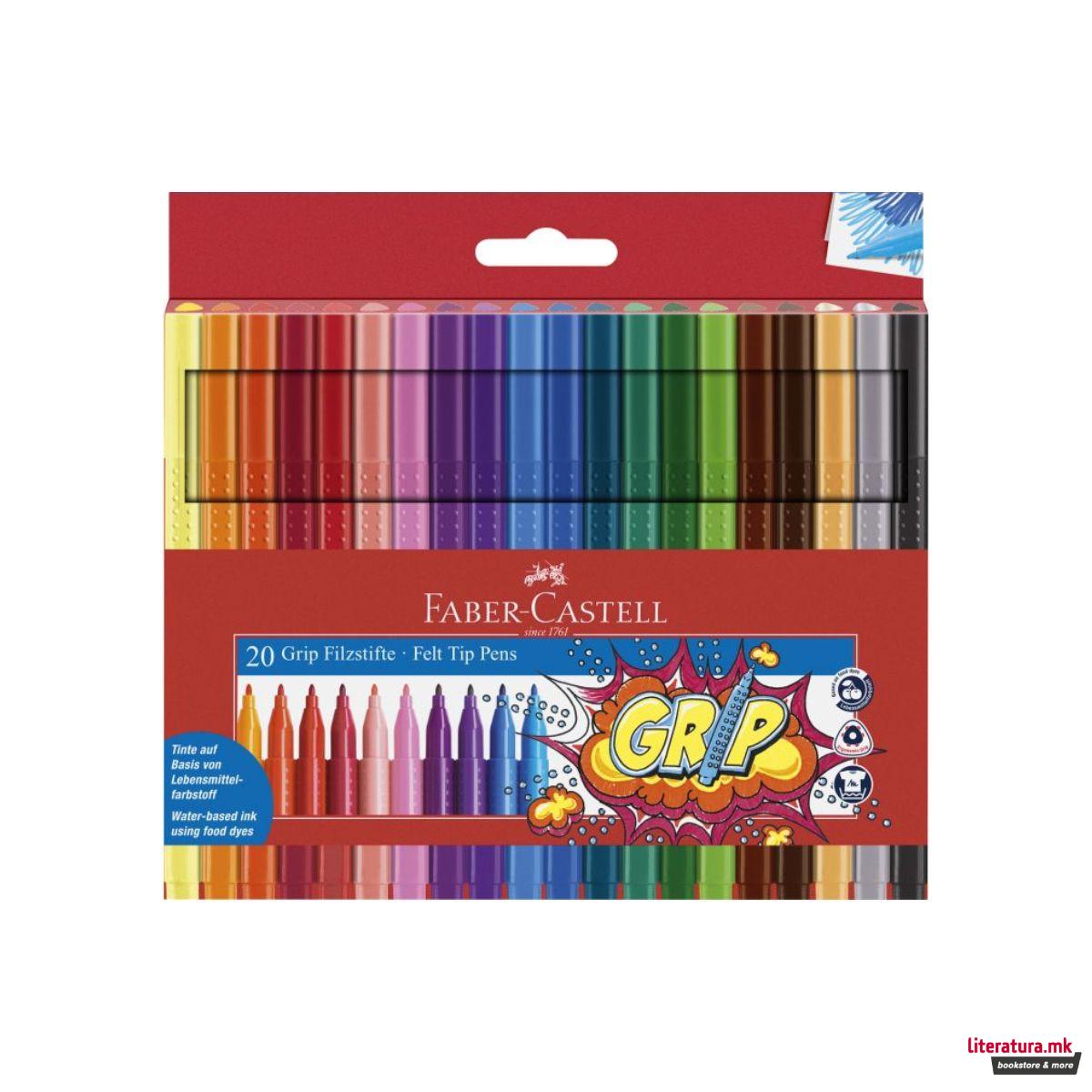 Сет од 20 фломастери, Grip 