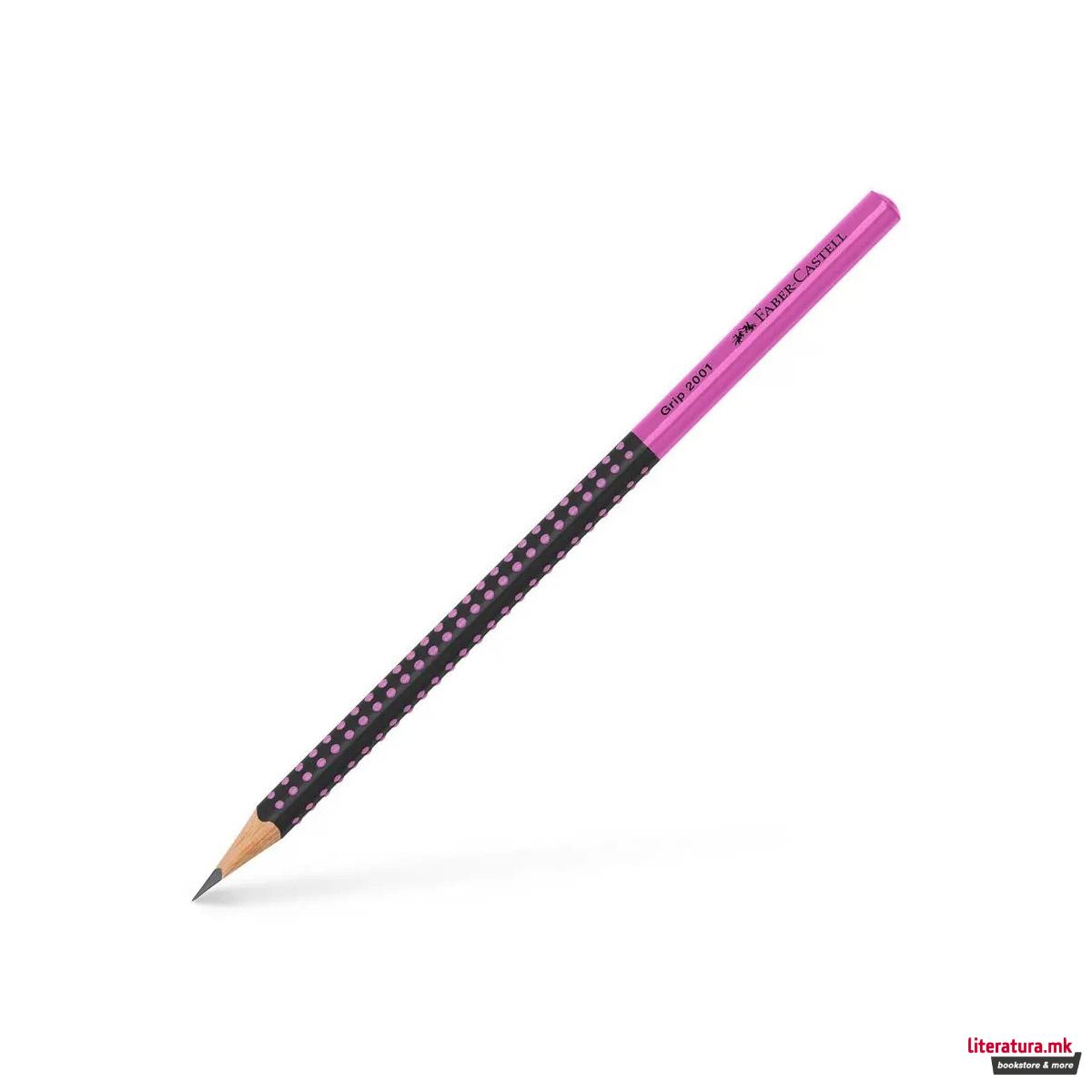 Молив, Grip 2001 Two Tone - black/pink 