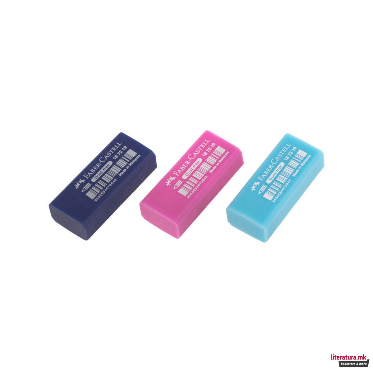 Гума за бришење, Dust-Free Trendy, 3 бои 